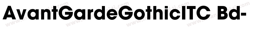 AvantGardeGothicITC Bd字体转换